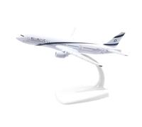 Modèles à l'échelle Avions Modèle d'avion Israélien Boeing B777 en Métal Moulé sous Pression 1 400, Modèle d'avion À Affichage Statique, Jouet Cadeau 16cm