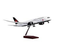 Modèles à l'échelle Avions Modèle Résine Moulée sous Pression L'échelle 1:130 pour Air Canada B787 Dreamliner avec Lumières Et Roues,présentoir Collection 43 Cm(No Light)