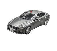 Modèles à l'échelle Modèle De Simulation De Voiture De Police Nissan Skyline GT V37 2022 Échelle 1:43 Ornements en Métal Moulé sous Pression Réplique de Véhicule