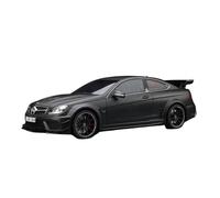 Modèles à l'échelle Modèle De Voiture Benz W204 C63 AMG Résine De Simulation Édition Limitée Collection De Fans Décoration D'intérieur 1:18 Réplique de Véhicule(Black)