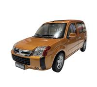 Modèles à l'échelle Modèle De Voiture De Collection Statique Alliage pour Fourgonnette Commerciale Foton Midi 1:18 Jouet Décoratif en Métal Réplique de Véhicule(Brass)