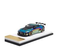 Modèles à l'échelle Modèle De Voiture en Alliage À Carrosserie Large Modifiée Échelle 1:64 pour Nissan 35GT-RR MC GTR R35 Affichage Statique Réplique de Véhicule