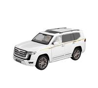 Modèles à l'échelle Modèle De Voiture en Alliage Moulé sous Pression pour Toyota Land Cruiser LC300 ZX, Ornements Décoration Collection 1 18 Réplique de Véhicule(White)