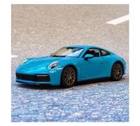 Modèles à l'échelle Modèle Voiture Sport en Alliage Moulé sous Pression Ornements De Décoration pour Porsche 911 Carrera 4S Coupé 1 24 Réplique de Véhicule(Bleu)