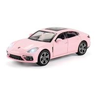 Modèles à l'échelle pour Voiture De Luxe 1 32 Alliage Simulation Ceinture Son Et Lumière Retirer Modèle De Voiture Cadeau pour Enfants Réplique de Véhicule(Rose)
