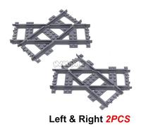 Modèles Brique Rail Maquette A Construire Kit De Construction De Train De Ville,53401 Blocs De Briques Compatibles Avec Les Pistes Droites Et Molles Et Les Tunnels De Feux - Type Crossing Track X2