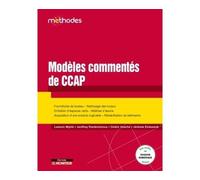 Modèles commentés de CCAP Fournitures de bureau Nettoyage des locaux - Entretien d espaces verts Maîtrise d oeuvre - - Ludovic Myhié - Le Moniteur - broché - Etude