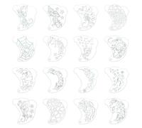 Modèles cosmétiques lavables, texture PET pour des expressions créatives rapides lors des fêtes d'anniversaire, activités scolaires, modèle d'art facial réutilisable