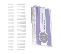 Modèles d ' extension d ' ongles en ABS de forme ovale avec d ' échelle pour chien pour des applications de vernis gel de longue durée Moules à ongles en ABS transparents
