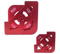 Modèles d'aide à la menuiserie, d'aluminium Outils de précision arrondis pour utilisation manuelle | Guide de fraisage Modèles de rail Rayon d'angle, bord, Découpe de tiroir, Recadrage, Joint