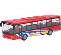 MODÈLES D'AUTOBUS VRAI alliage rouge vif petit cadeau portable d'ornement de voiture pour plus de 3 ans