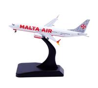 Modèles d'avion de réplique 9CM pour Air Malta B737-MAX8 9H-VUA 1: 400 Réplique d'avion Fini Modèle d'avion de Ligne très détaillé Modèle d'avion Miniature