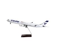 Modèles d'avions à l'échelle 1/135 pour Iran Air A330 Modèle d'avion Diecast Résine Avions Science Popularisation Prop Convient pour la décoration(With light)