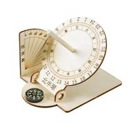 Modèles de cadrans solaires en bois, ornements de bureau, horloges scientifiques pour les amateurs de géographie et de science, horloges scientifiques pour les amateurs de science
