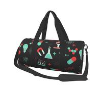 Modèles de Chimie et de Science Verte, Sac de Voyage de Grande capacité, Sac à Main Rond, Sac de Voyage de Sport, fourre-Tout, Sac de Fitness