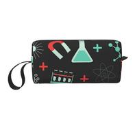 Modèles de Chimie et de Science Verte, Trousse de Maquillage Trousse à cosmétiques Trousse de Toilette de Voyage Portable Pochette de Maquillage
