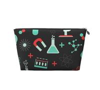 Modèles de Chimie et de Science Verte, Trousse de Toilette Trousse de Maquillage Sac à cosmétiques Trousse de Toilette de Voyage Portable