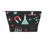 Modèles de Chimie et de Science Verte, Trousse de Toilette Trousse de Maquillage Sac à cosmétiques Trousse de Toilette de Voyage Portable