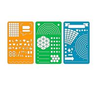 Modèles de conception professionnelle, collection de 3 pièces, convient aux ingénieurs, notes de champ, règle de mesure portable