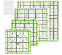 Modèles de couture acryliques multifonctionnels 4 pièces pour le Quilting, le Patchwork, les outils de mesure et d ' artisanat de tissu, outil de mesure de Quilting