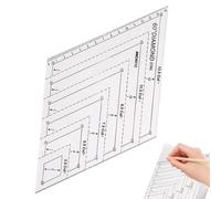 Modèles de en Acrylique,Règle Rhomboïde 60 Degrés Gabarit de | Fournitures Transparentes pour Projets de Broderie Précise et Artisanat Textile