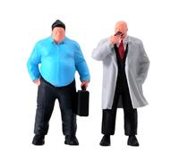 Modèles de figurines d ' affichage de gangsters, ensemble de personnages à l ' échelle 1 / 64 pour la décoration d ' étagère, le de bureau, les affichages de mise en page et la construction de scènes