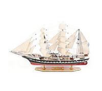 Modèles de navires Guerre Faits à la Main, modèles voiliers en Bois entièrement assemblés, Parfaits for décoration/Collection Maison et du Bureau, Cygne(Belem)
