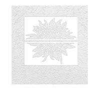 Modèles de pochoirs pour sols et murs, Pochoirs de peinture murale en fleurs, tailles multiples 40cm à 80cm(L 60cmX53cm - B)