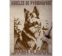 Modèles de pyrogravure: Designs de chiens, pour le tracé et la brûlure sur bois