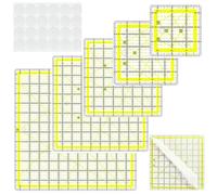 Modèles De Règles De Couture En Acrylique Transparent 6 Pièces Quilting Pour La Coupe De Tissu Ensemble De Couture En Acrylique