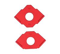 Modèles de routeur de gabarit de rayon 2 pièces | Gabarit de routage d'angle T10 T15 T20 T30 | Gabarit en alliage d'aluminium pour la coupe/ébavurage/traçage du bois | Anodisé et