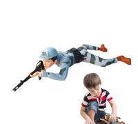 Modèles de Soldats de Plomb, Soldats de Plomb pour garçons - Décor de Figurine de Soldat Mobile - Figurine Rampante Commune Mobile de Jouet électrique sonore et léger pour Le Jouet de Voyage
