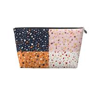 Modèles de terrazzo vectoriels sans Couture, Trousse de Toilette Trousse de Maquillage Sac à cosmétiques Trousse de Toilette de Voyage Portable