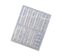 Modèles de timbres réutilisables en silicone pour créer des décalcomanies d'ongles avec motif en cristal pour les projets d'artisanat de manucure, les livraisons, le nail art
