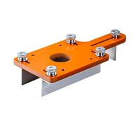 Modèles de toupie - Guides ergonomiques pour le travail du bois - Outil de rainurage réglable de 12,6 x 9,2 cm - Routage de planche portable - Projets faits à la main pour professionnels, ébénistes