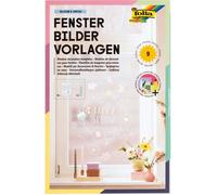 Modèles de vitraux - FOLIA - 8 pièces + 1 marqueur craie - Blanc - Part à l'eau