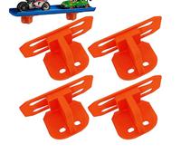Modèles de voiture en voie simple montage mural - 4 pièces rack pour exposition à accrocher - Montage mural à une seule voie | Pour véhicules camions porte-métro maison chambre étagère