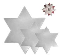 Modèles d'étoiles 8/10/12, 3 pièces, modèles de couette en forme d'étoile, artisanat de noël en acrylique pour Patchwork, décorations vacances DIY