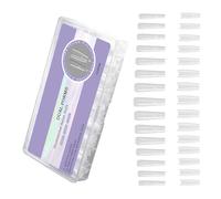 Modèles d'extension d'ongles transparents accrocheurs avec design échelle pour chien pour salons professionnels manucures, formes d'extension d'ongles en gel