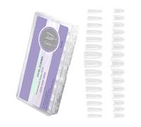 Modèles d'extension d'ongles transparents accrocheurs avec design échelle pour chien pour salons professionnels manucures, formes d'ongles transparentes