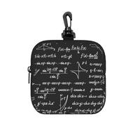 Modèles et calculs mathématiques,Pochette de Rangement carrée à Fermeture éclair, Porte-Monnaie en néoprène, Petit Portefeuille, Pochette à Monnaie, Porte-Monnaie