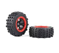 ModèLes Mise Niveau Rc pour HPI pour Rofun pour Rovan pour KM pour Baja 5T 5SC 5FT pour Losi pour DBXL 1/5 RC Pièces Voiture Pneu Roue Arrière 195x80mm Avant 195x75mm(Red,Rear)