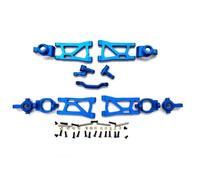 ModèLes Mise Niveau Rc pour Remo pour Hobby Smax 1631 1635 1/16 Pièces Détachées Voitures RC Améliorations Métal Bras Oscillant Axe Support Embase C Coupelles Direction(Blue)