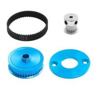 ModèLes Mise Niveau Rc pour Tamiya pour TT02 1/10 RC Voiture Composants Système D'engrenages Transmission D'entraînement par Courroie 16T 40T À Faible Bruit Bricolage Modifier(Blue)