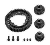 ModèLes Mise Niveau Rc pour Traxxas pour X-maxx 1/5 pour E-revo 2.0 pour VXL pour MAXX 1/10 Pièces Mise À Niveau Voiture RC Acier 46-50-52-54T Engrenages À Pignon Droits M1 18-20-22T(54T)