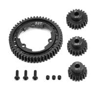 ModèLes Mise Niveau Rc pour Traxxas pour X-maxx 1/5 pour E-revo 2.0 pour VXL pour MAXX 1/10 Pièces Mise À Niveau Voiture RC Acier 46-50-52-54T Engrenages À Pignon Droits M1 18-20-22T(52T)