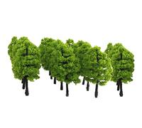 Modèles Mixtes, 20pcs 1: 100 modèles d'arbres artificiels, Mini-modèles Vert Clair, Plante Miniature pour Le Paysage de Train de modèle de Bricolage Paysage