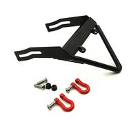 ModèLes Pare-Chocs Rc Pour Axial Pour Scx10 Pour Wrangler 90047 1/10 Pare Chocs Avant En Métal Avec Supports De Treuil Et Manilles Pièces D'amélioration Pour Voiture RC Crawler(Type A)