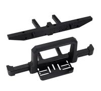 ModèLes Pare-Chocs Rc Pour Trx-4 Pour Trx4 Pour Defender 1/10 Pare Buffle Avant Et Arrière En Aluminium Avec Support Pour Treuil Crochet De Remorquage Amélioration Pour Crawler RC