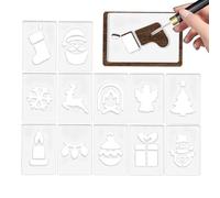 Modèles Pour La Période De Noël - Silhouettes Acrylique Pour Sculpture Du Bois | Ensemble De Modèles De Travail Du Bois Férié | Pour Hommes Femmes Garçons Épouse Mari Fils Fille Famille Amis